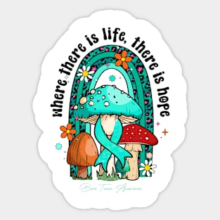 Bone Tumor Awareness - life hope ribbon Sticker